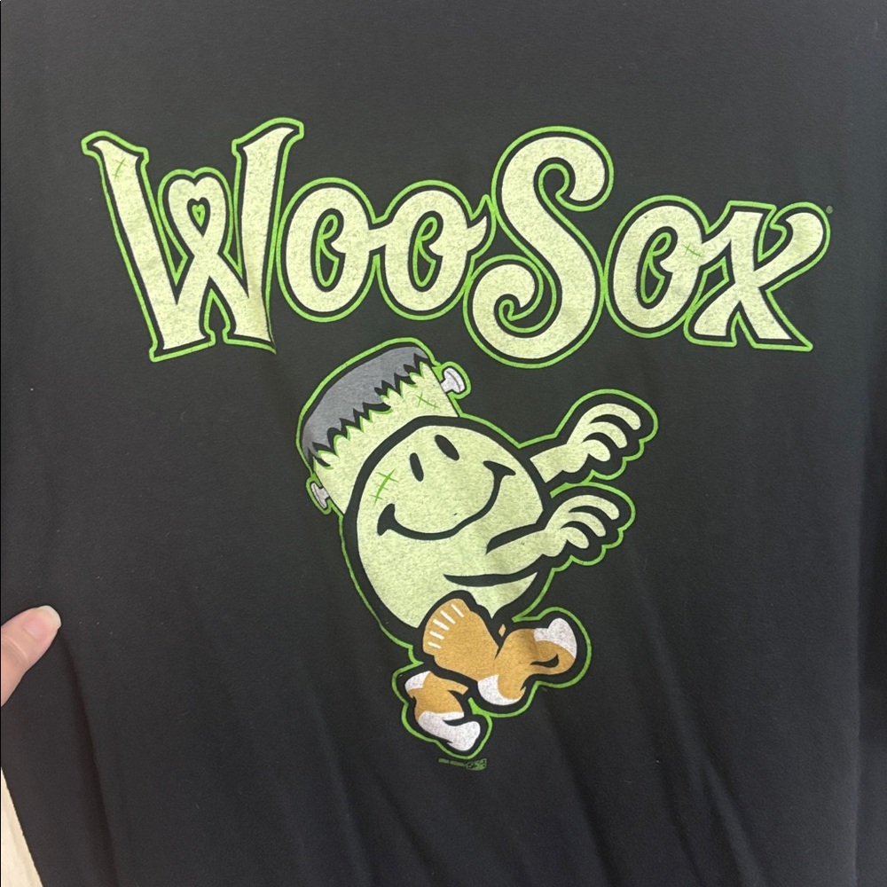 WooSox Frakenstein baseball ⚾️ glow in the dark t shirt - Picture 2 of 4